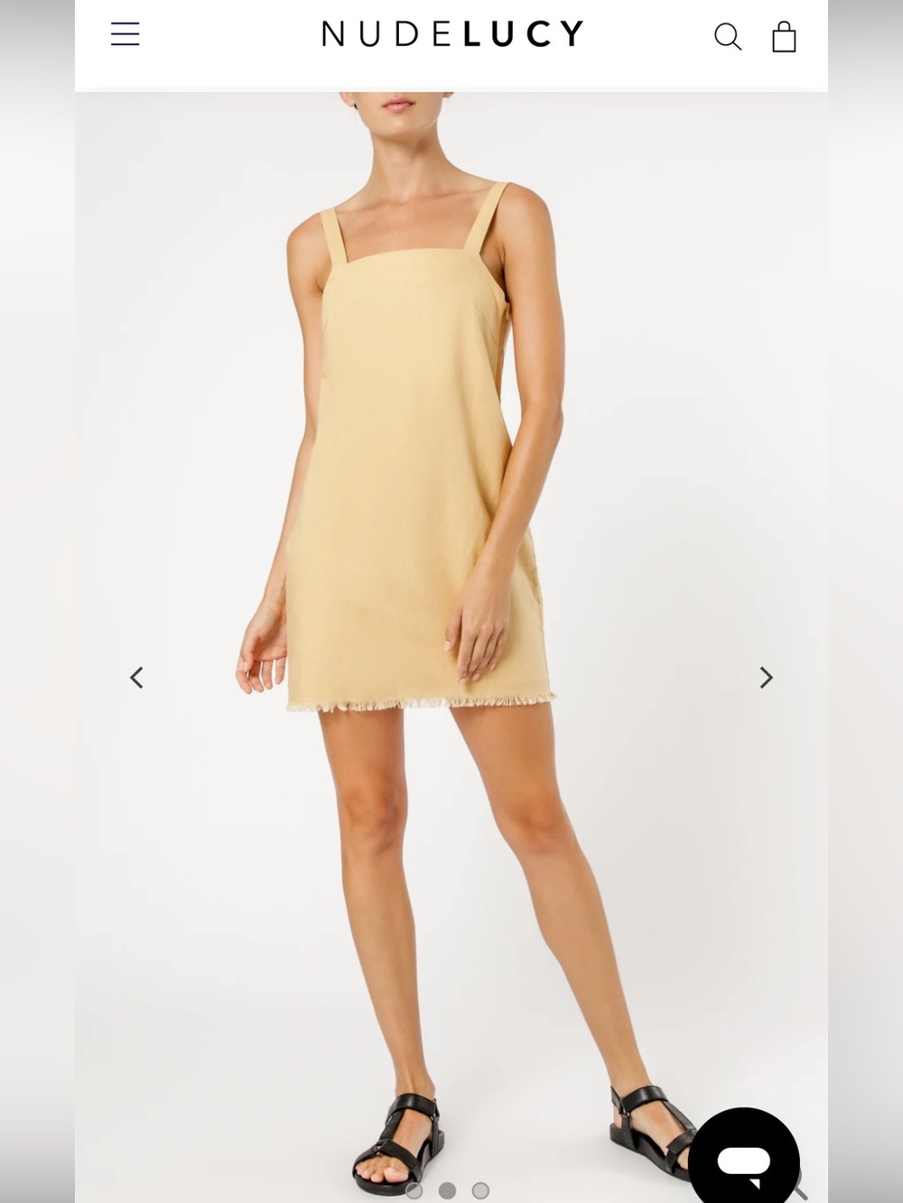 “Red” nude Lucy Blake linen dress red large